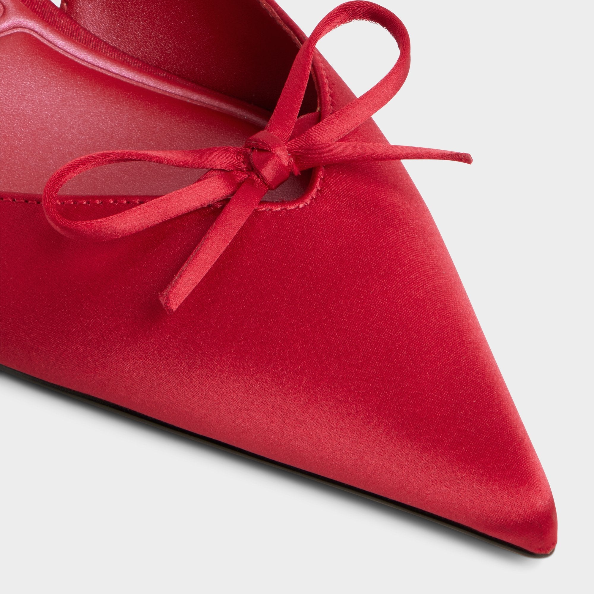 ALDO Azizza escarpins slingback satin rouge