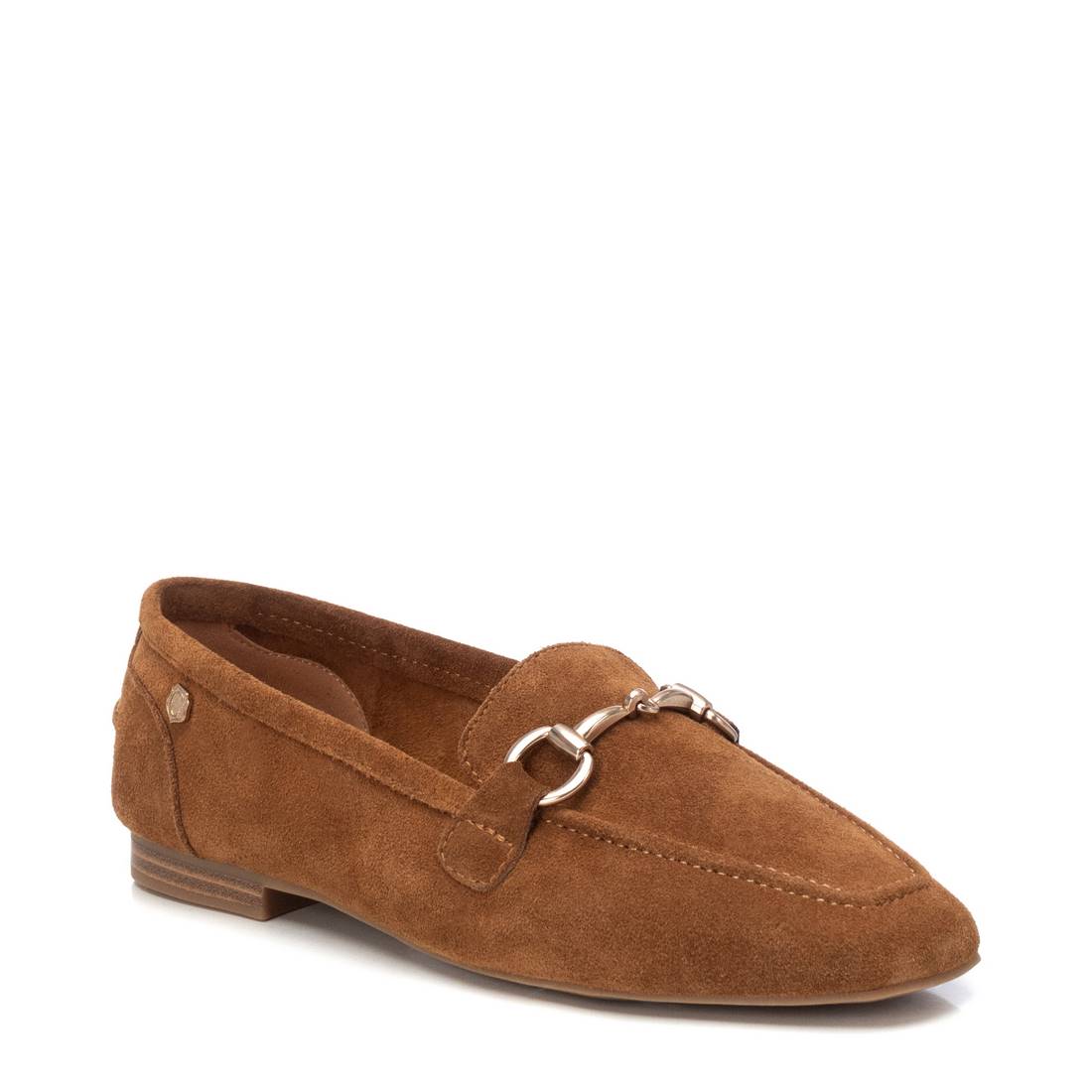 Carmela 16217502 mocassins femme camel cuir plat