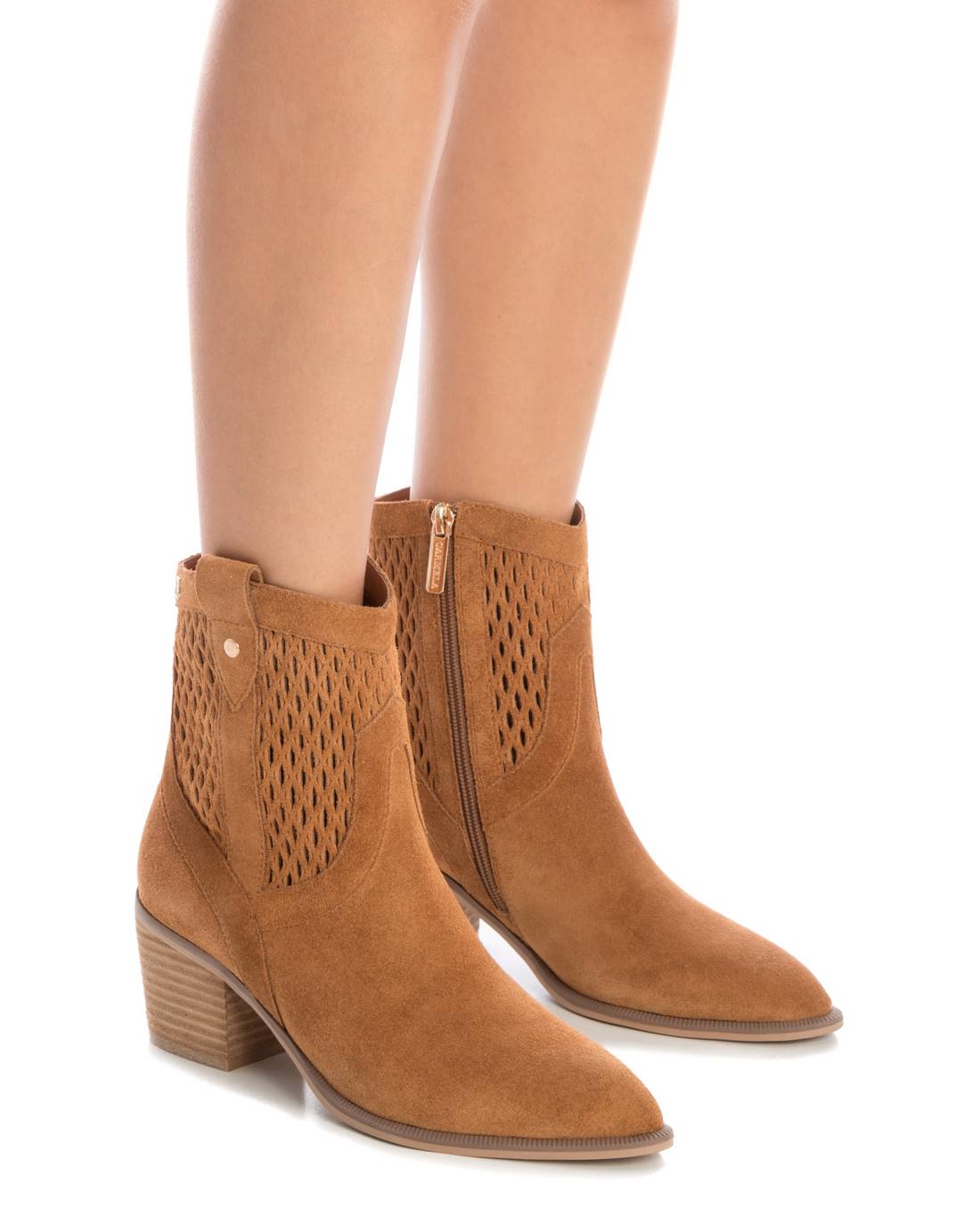 Carmela 16152101 bottines santiag cuir marron