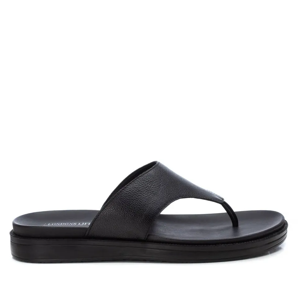 Carmela 16082301 sandales homme cuir noir