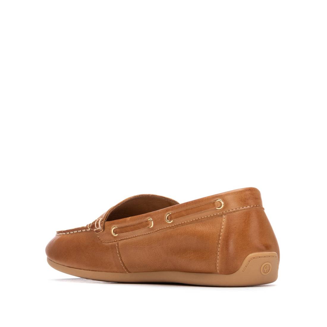 Carmela 16314402 mocassins cuir camel métallisé