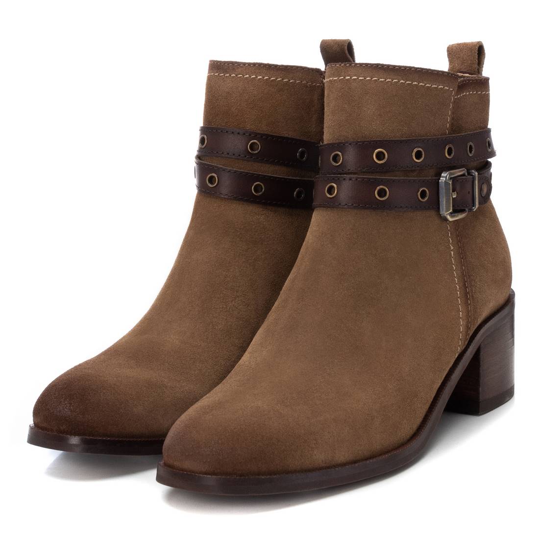 Carmela 16173402 bottine serraje marron talon moyen