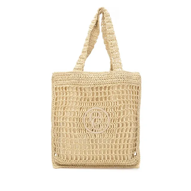 Carmela 18622402 sac épaule femme raphia blanc