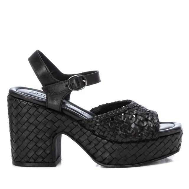 Carmela 16163702 sandales cuir noir talon 10 cm
