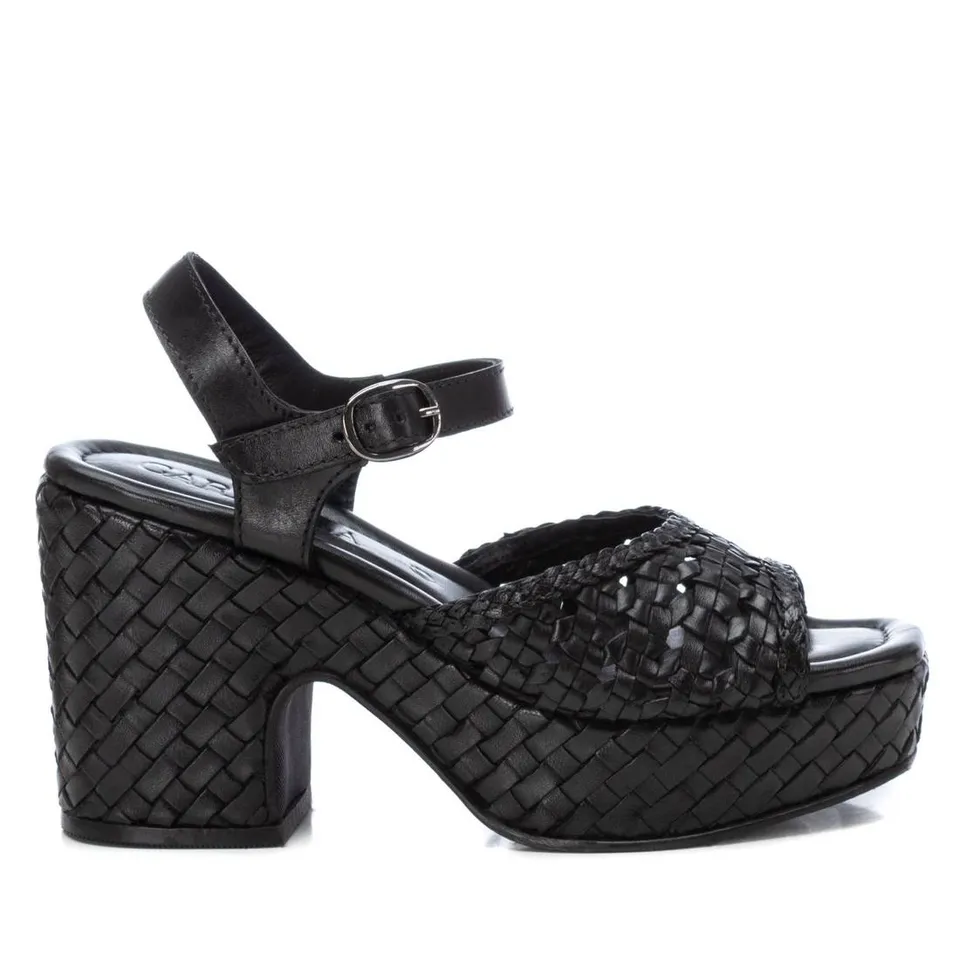 Carmela 16163702 sandales cuir noir talon 10 cm