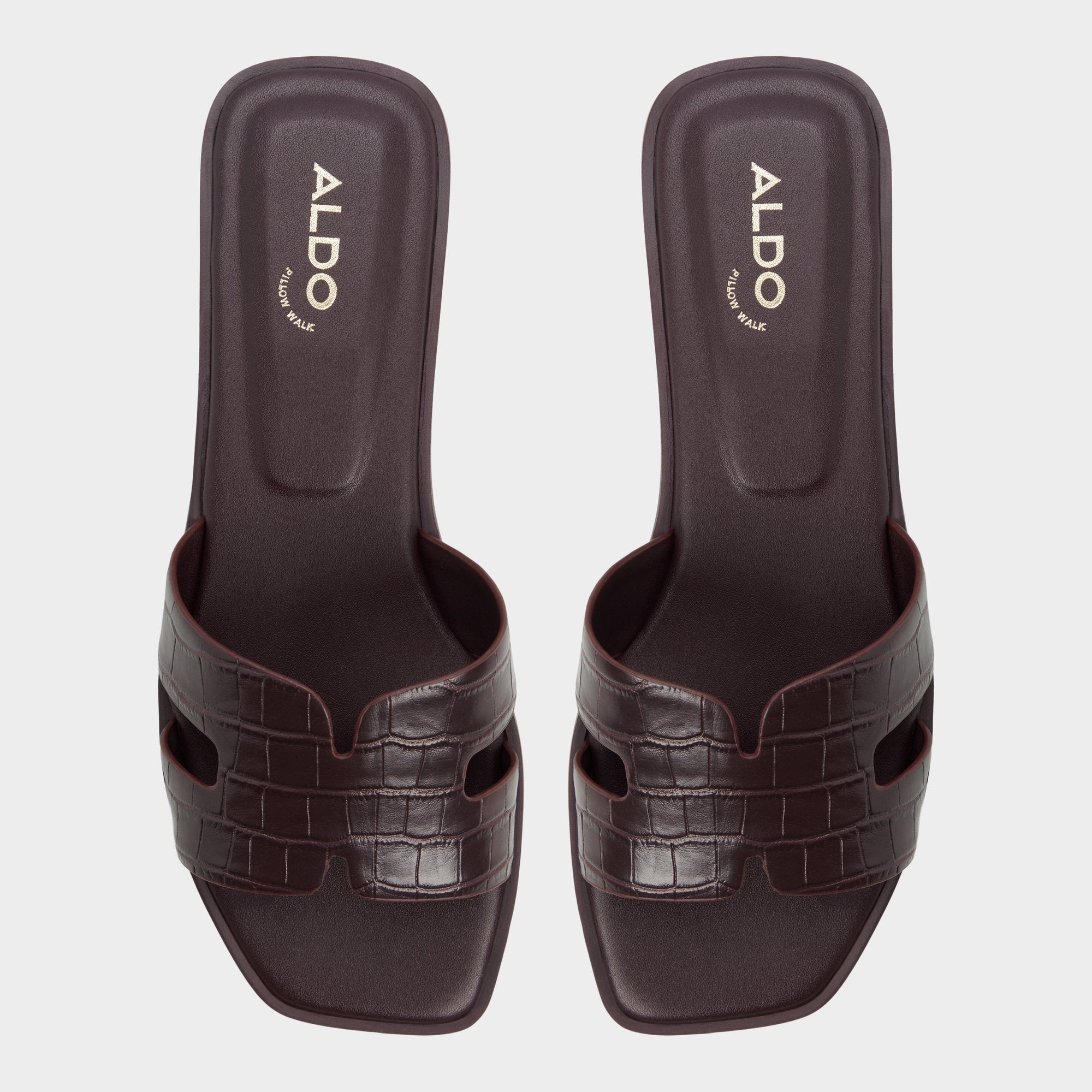 ALDO Itsandal sandales plates femme bordeaux
