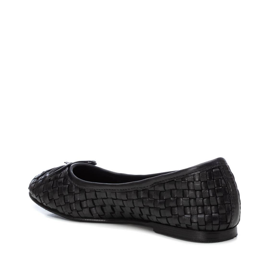 Carmela 16163903 ballerine femme noir cuir tressé