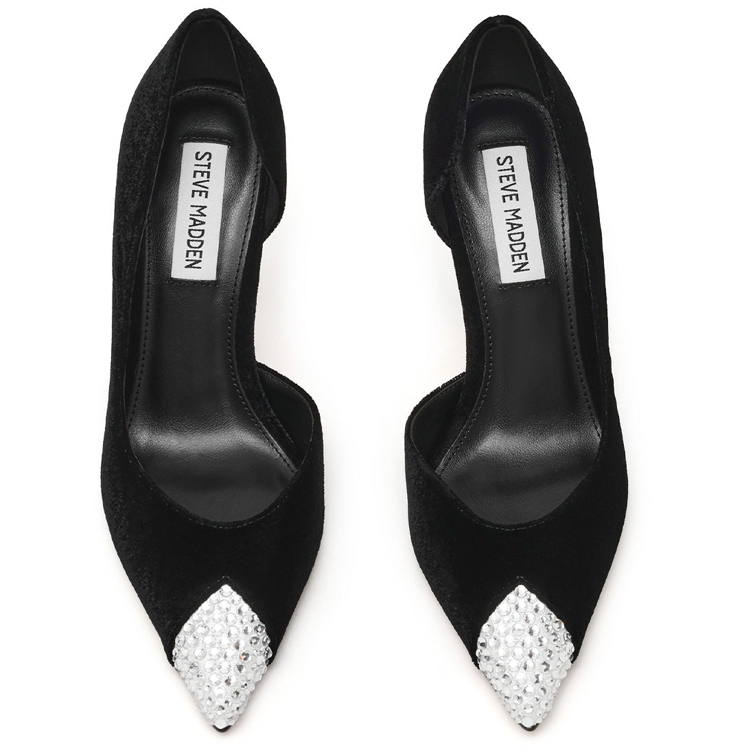 Steve Madden Refuel-R escarpins velours noir 9 cm