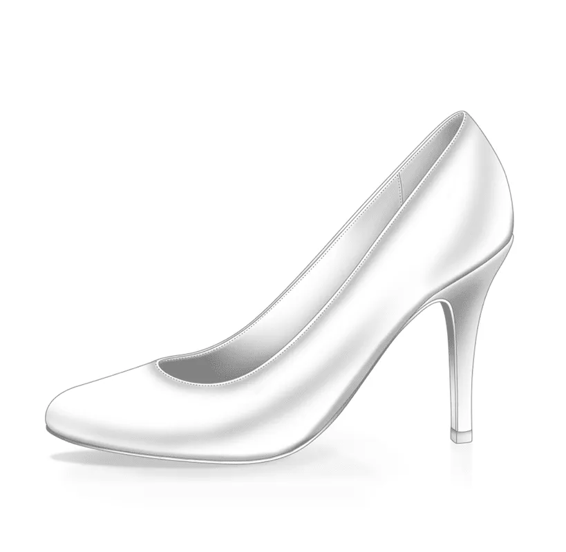 Dessine Moi Un Soulier escarpin bout rond à personnaliser cuir