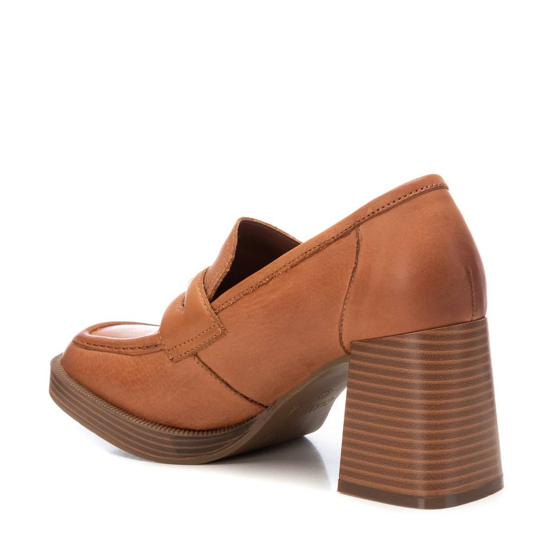 Carmela 16121801 mocassin femme marron cuir talon 8 cm