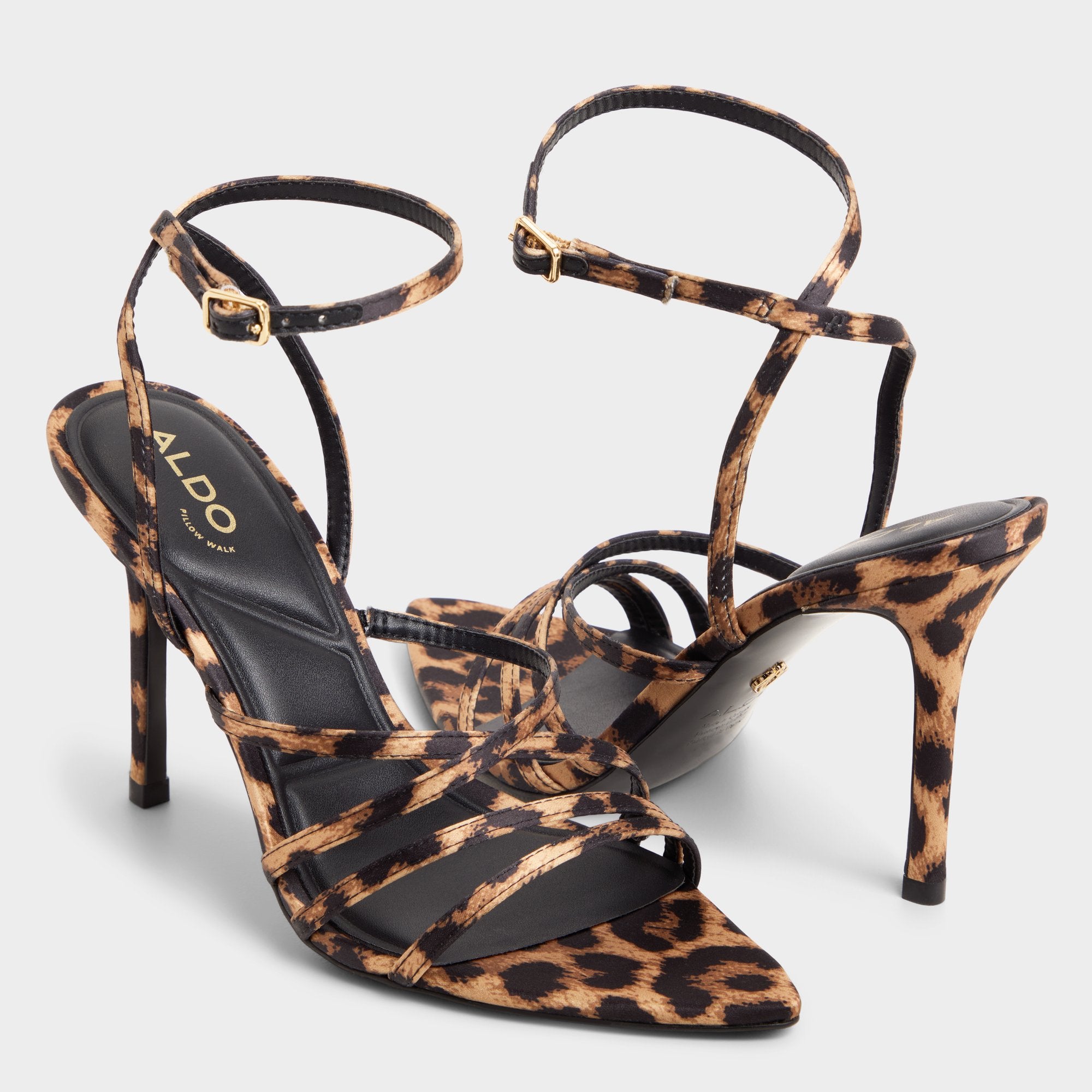 ALDO Solania sandales talon léopard satin