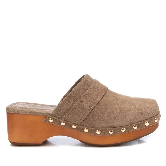 Carmela 16045202 sabot cuir marron talon 5 cm