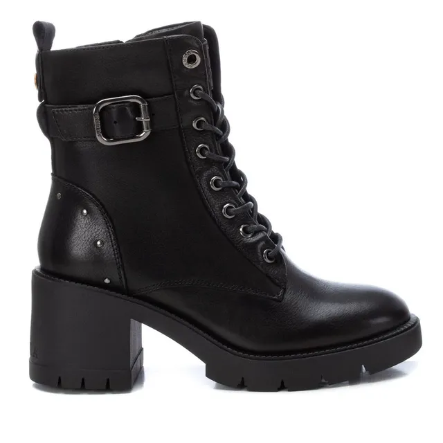Carmela 16190101 bottines femme cuir noir semelle épaisse