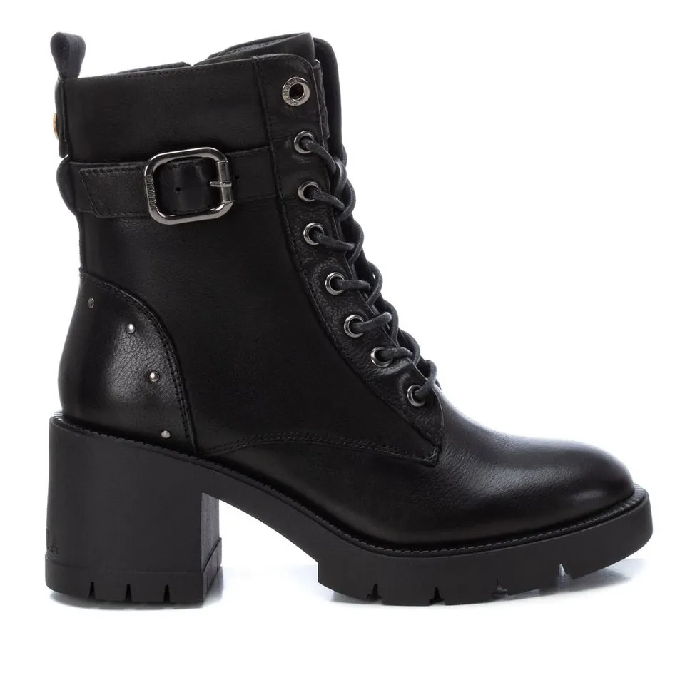 Carmela 16190101 bottines femme cuir noir semelle épaisse