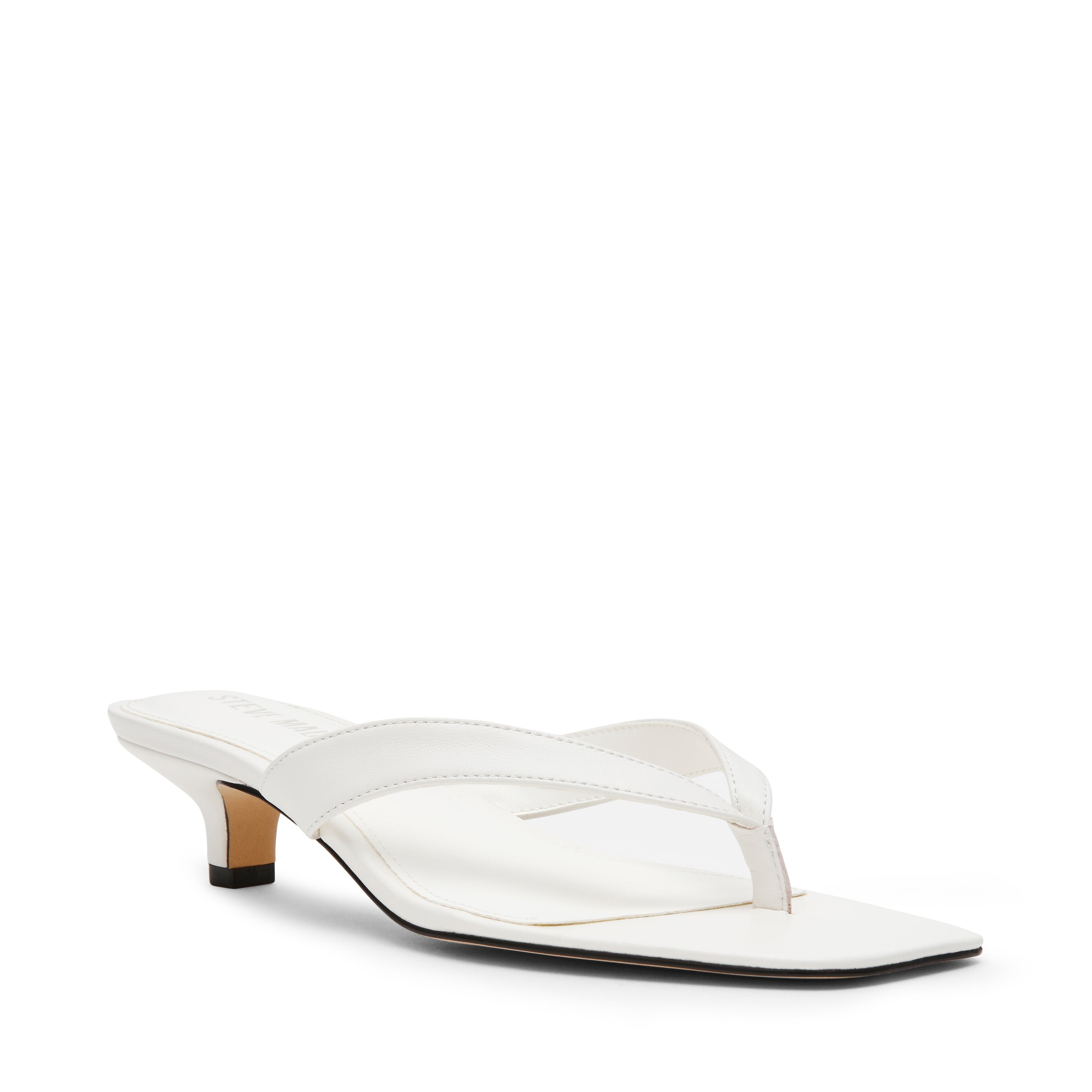Steve Madden Tracie sandales cuir blanc talon 3,5 cm