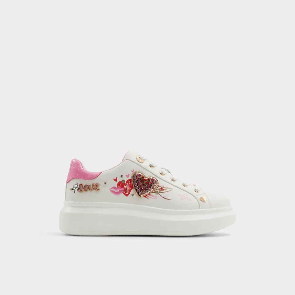Aldo Heartstep baskets basses roses cœur