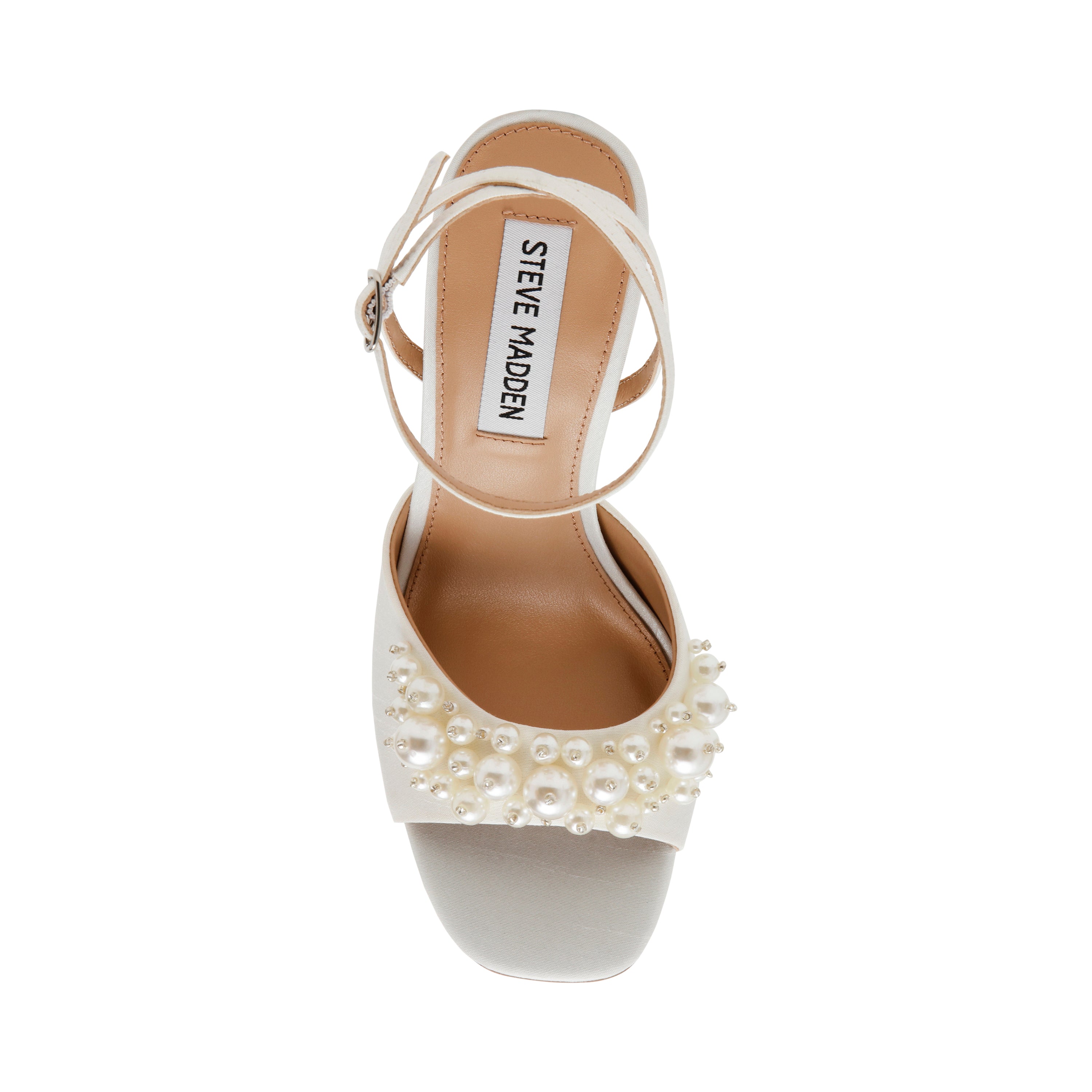 Steve Madden Atheria sandales ivoire satin 11 cm
