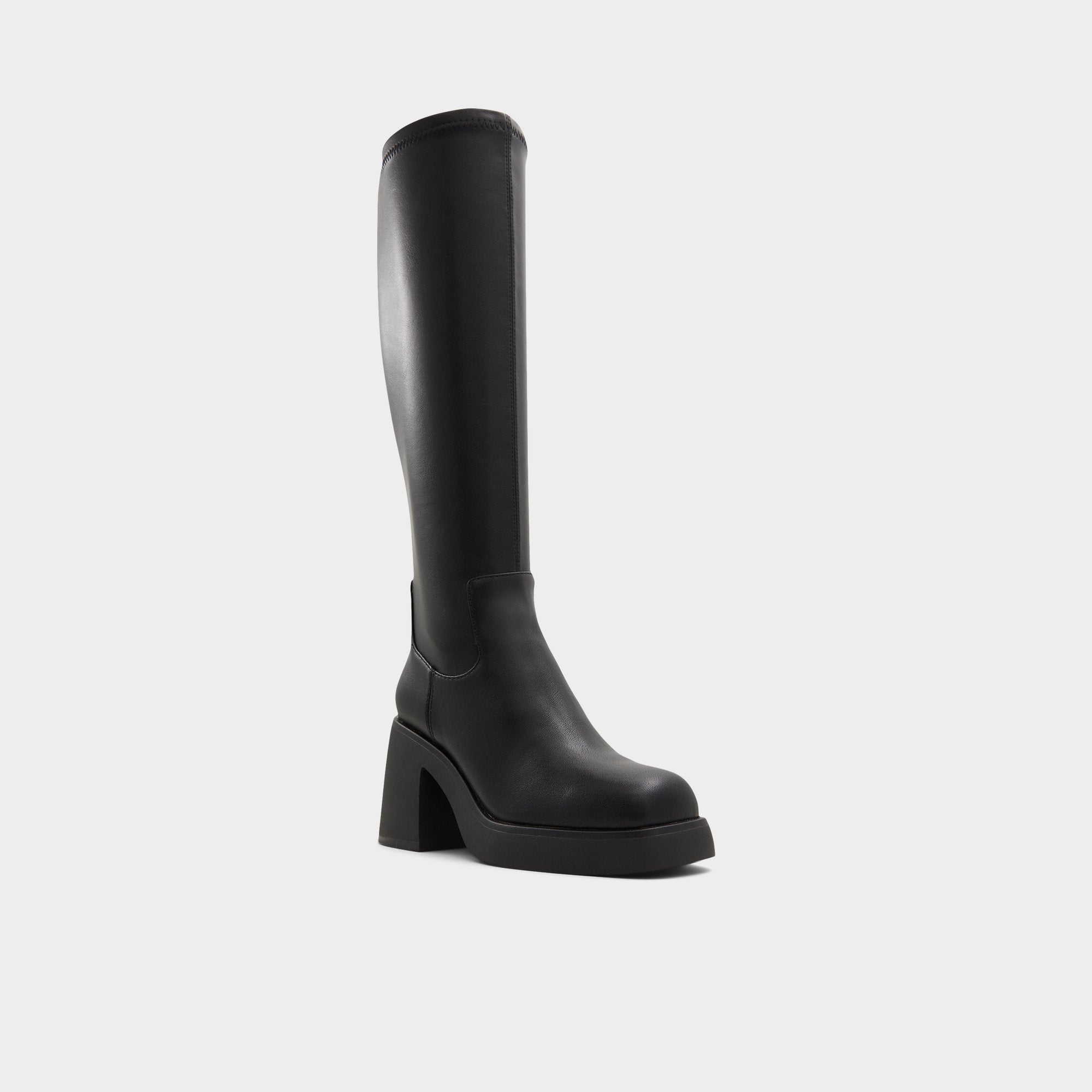 ALDO Auster-WC bottes hautes noires talon plat