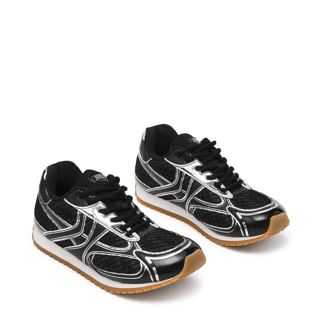 Steve Madden Pager baskets femme noir toile 3 cm