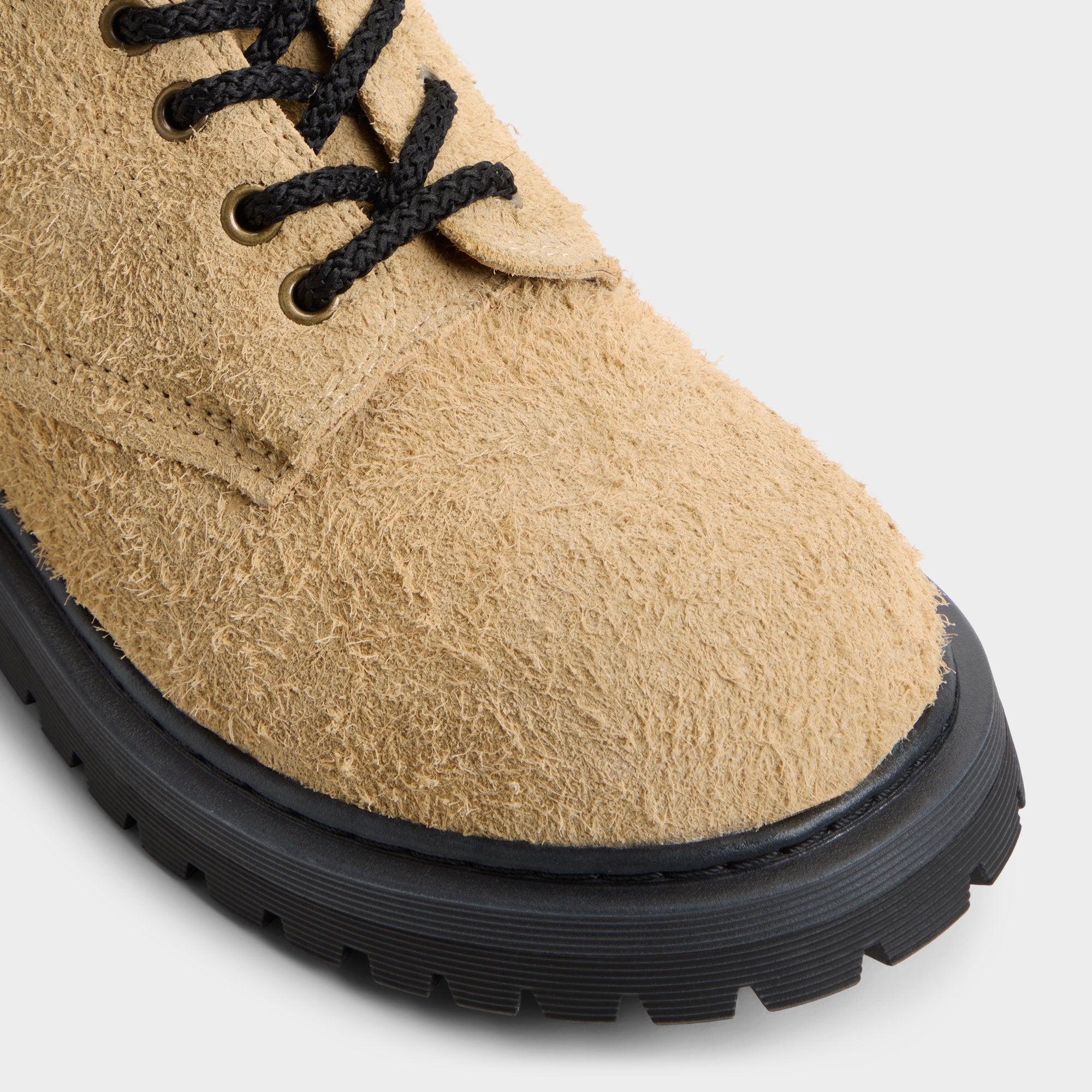 Aldo Doublezero bottines à lacets beige semelle crantée