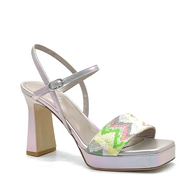 Elata 13126 sandale cuir irisé multicolore