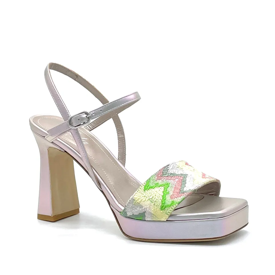 Elata 13126 sandale cuir irisé multicolore