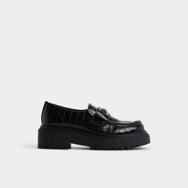 ALDO Miravelle mocassins plateforme croco