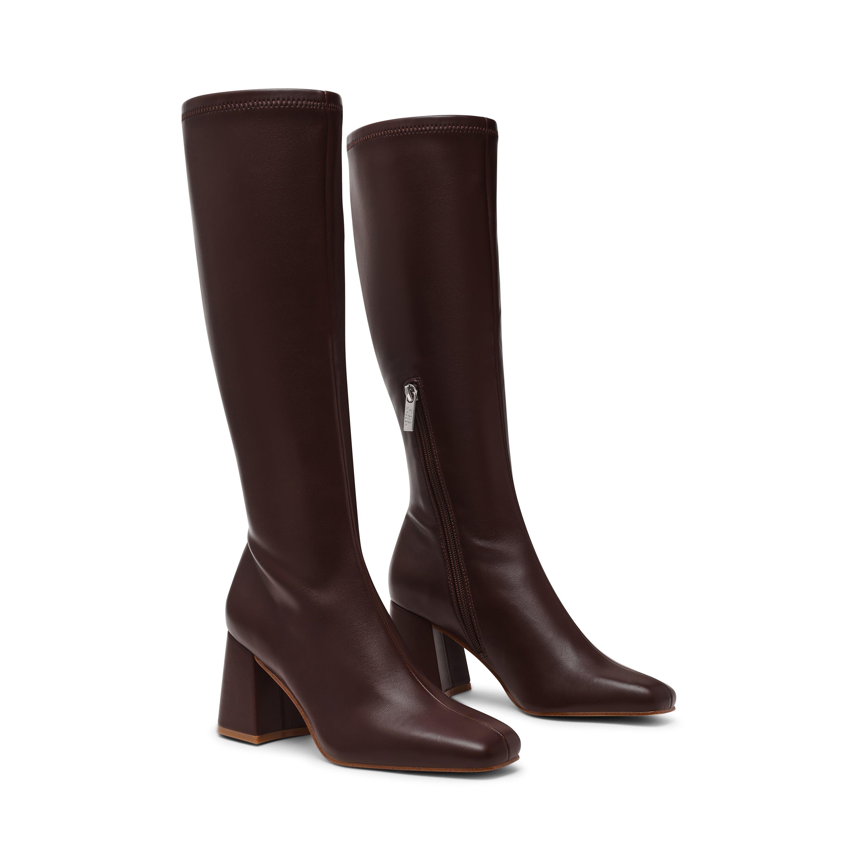 Steve Madden Hauler bottes marron café talon 7 cm