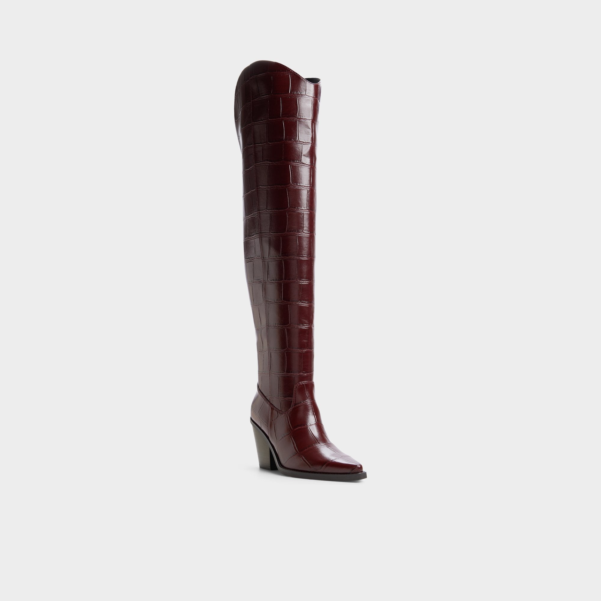 ALDO Dixy bottes cavalières femme bordeaux cuir