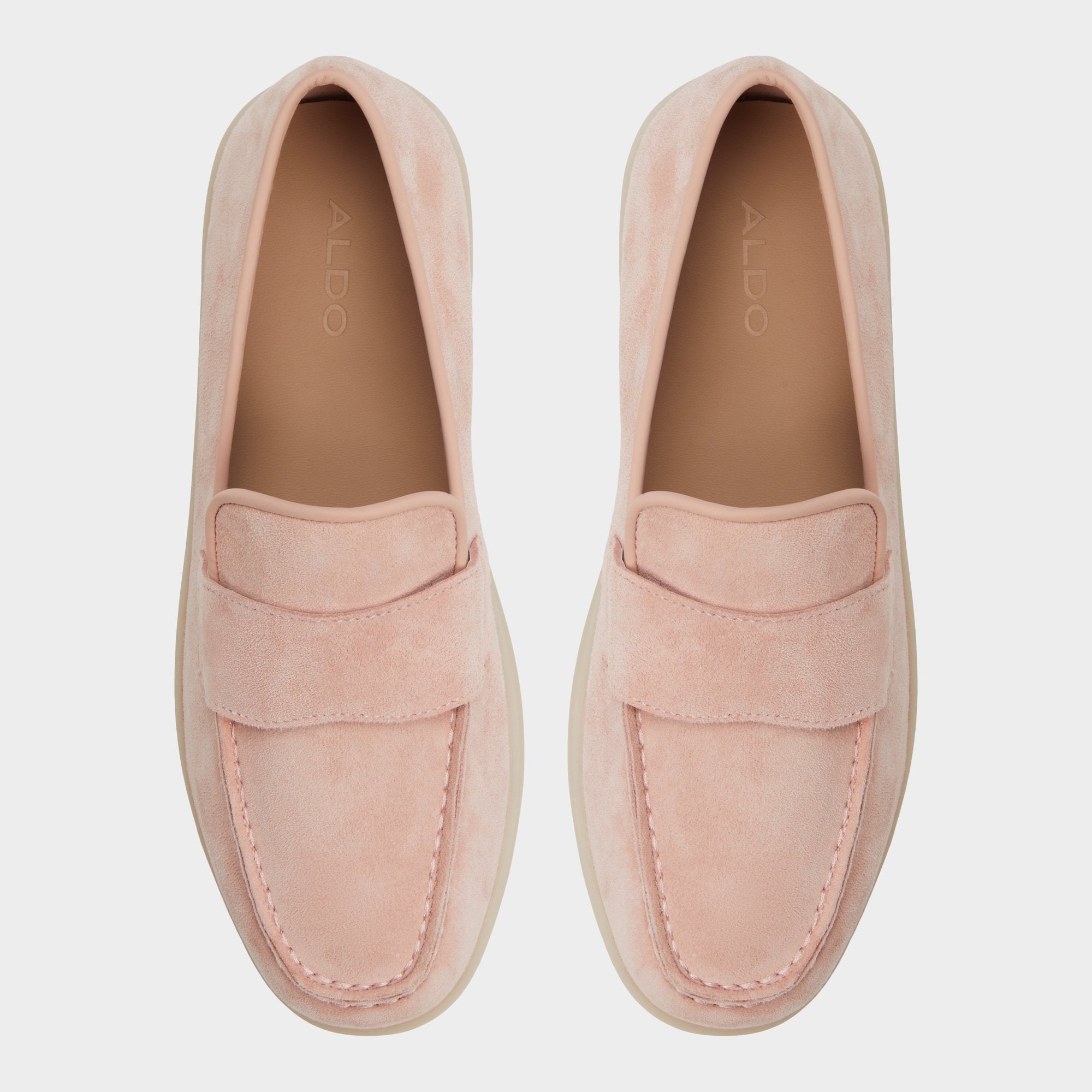 Aldo Seastroll sandales plates roses cuir