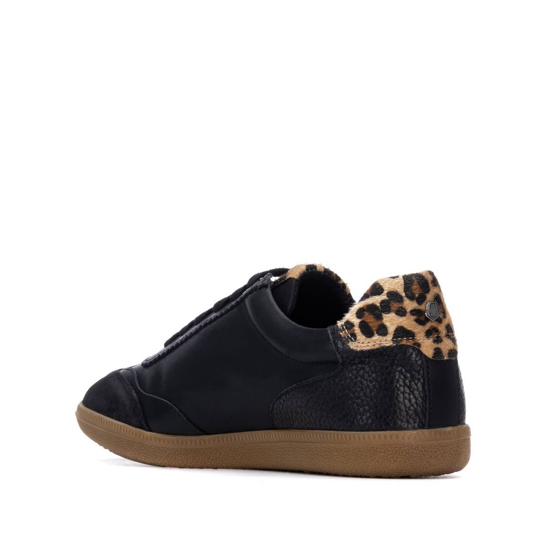 Carmela 16264004 baskets femme noir cuir imprimé