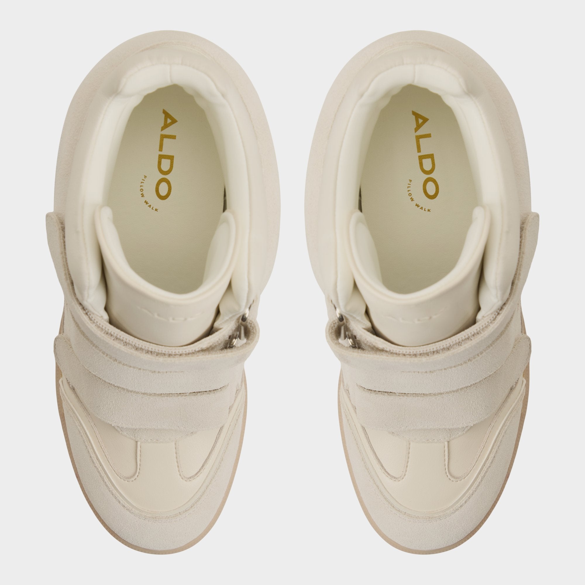 ALDO Belissa baskets montantes femme blanc cassé scratch