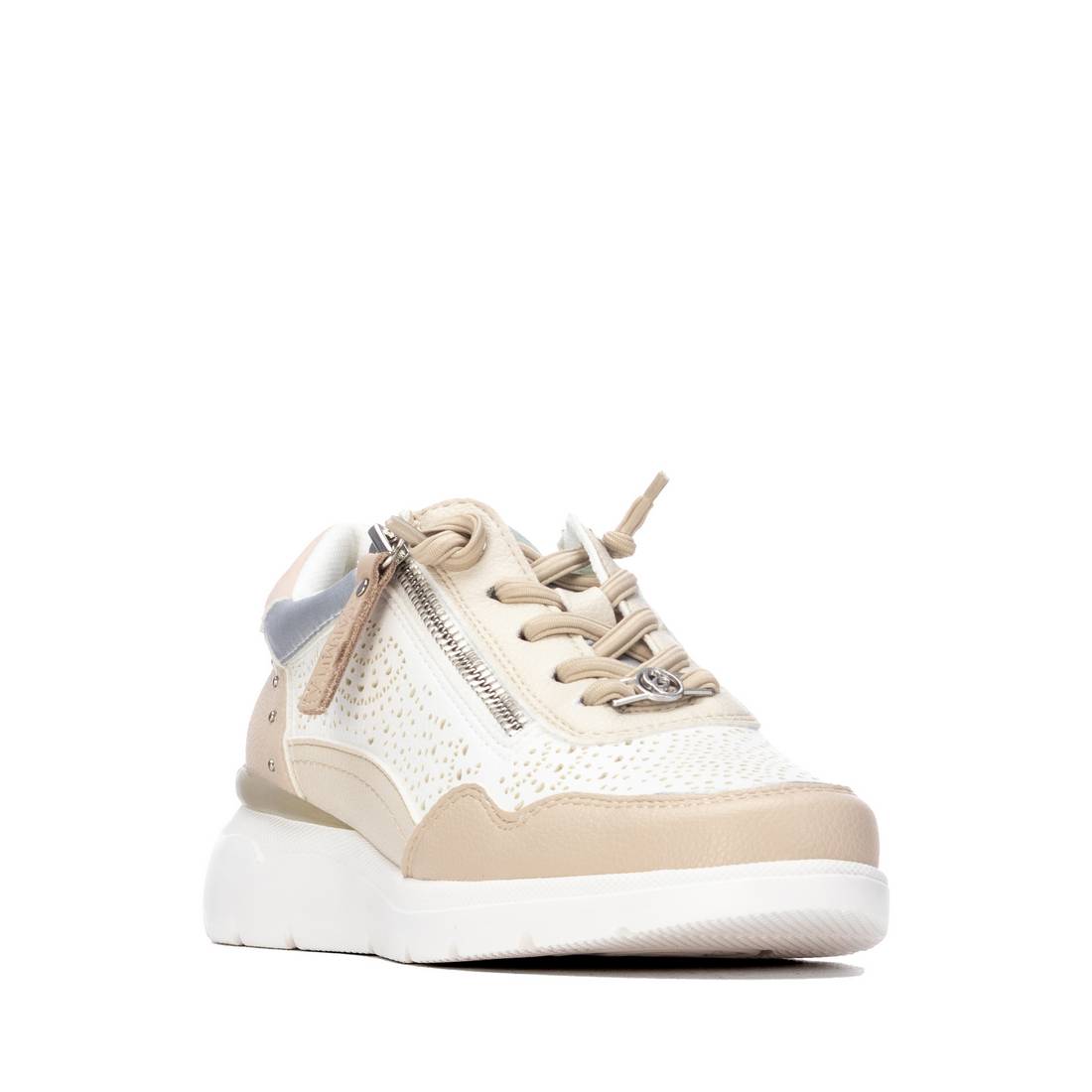 Carmela 16309606 sneakers cuir compensées beige