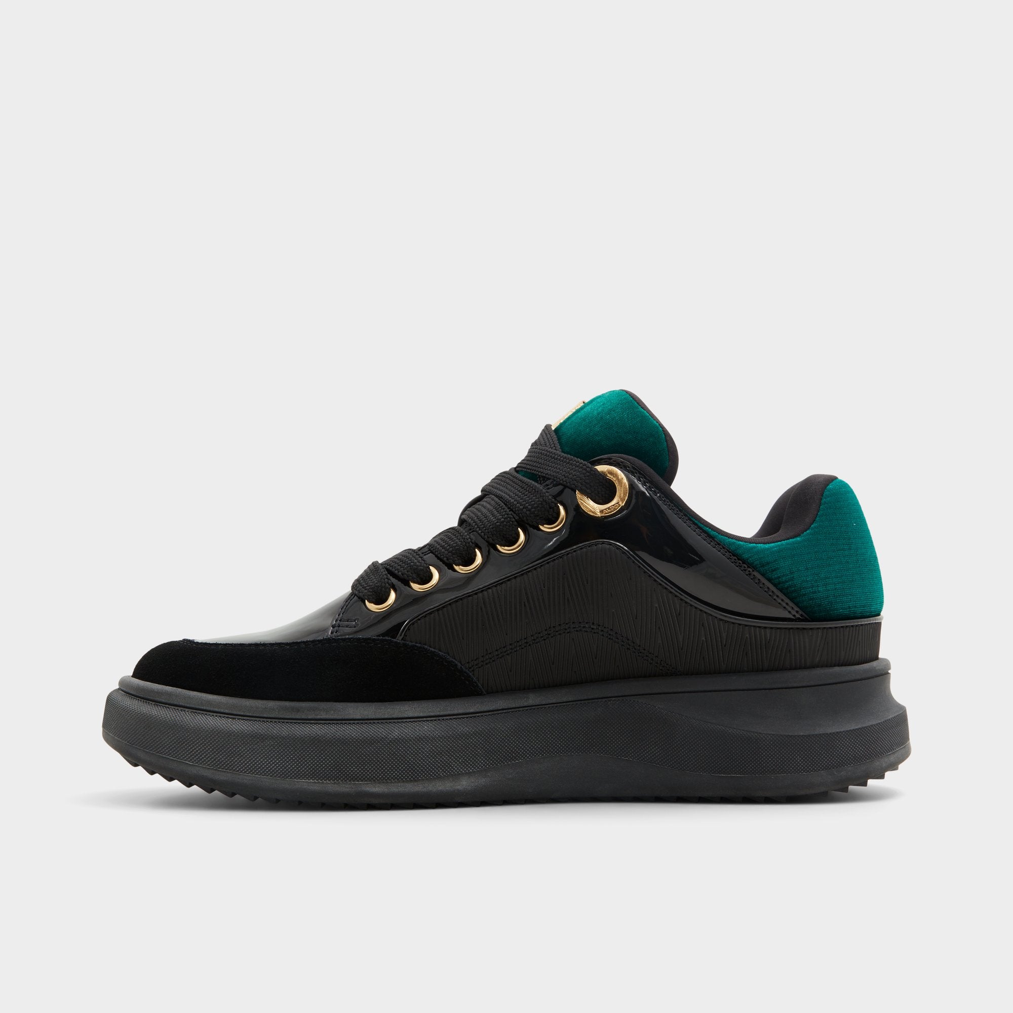 ALDO Hisroyalozness baskets basses noires vert