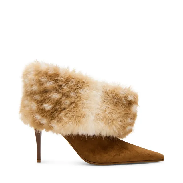 Steve Madden Enella-FUR bottines beige fourrure 8,5 cm