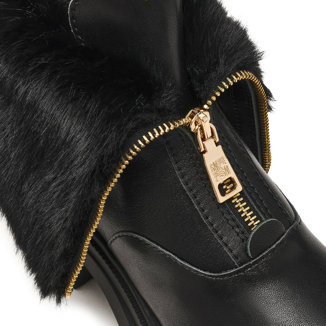 Steve Madden Ripstorm bottines cuir noir zip