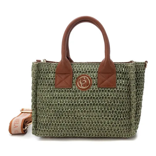 Carmela 186133 18613304 sac bandoulière raphia vert