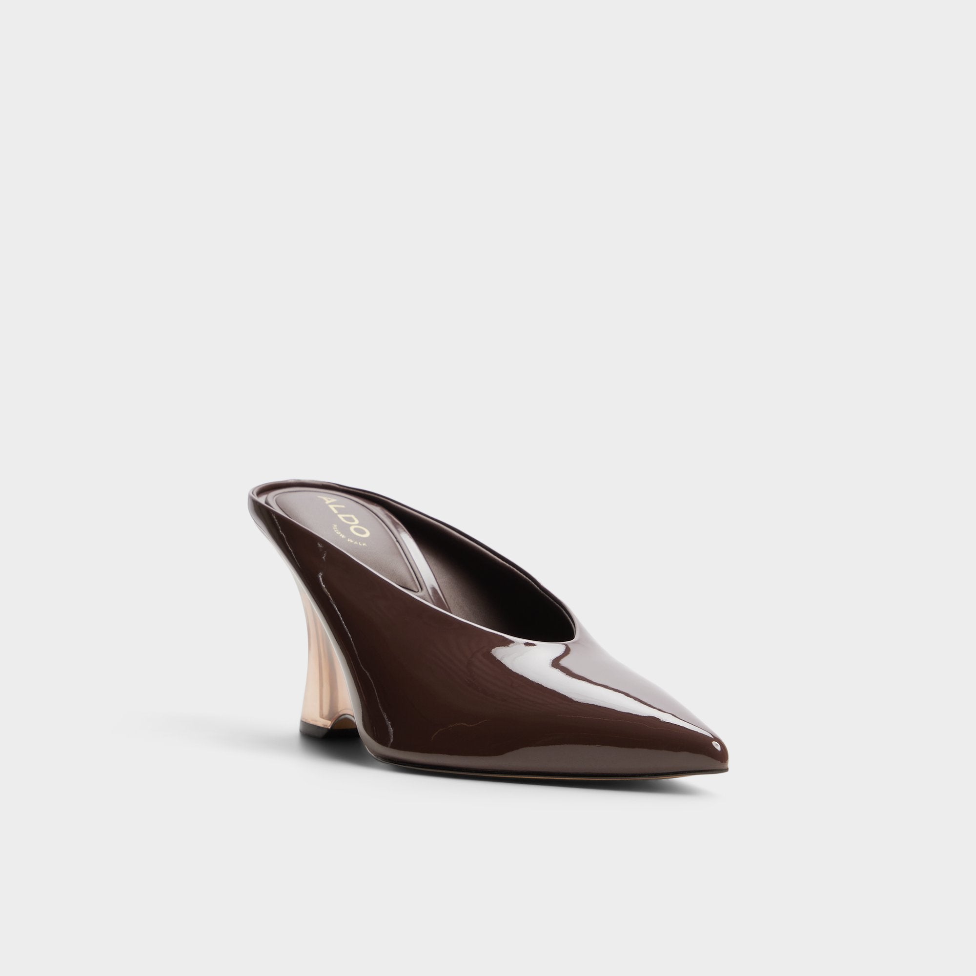 Aldo Teala bottines compensées marron soirée