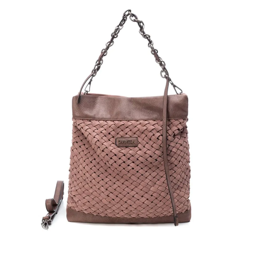 Carmela 18600404 sac cuir marron bandoulière 37 cm