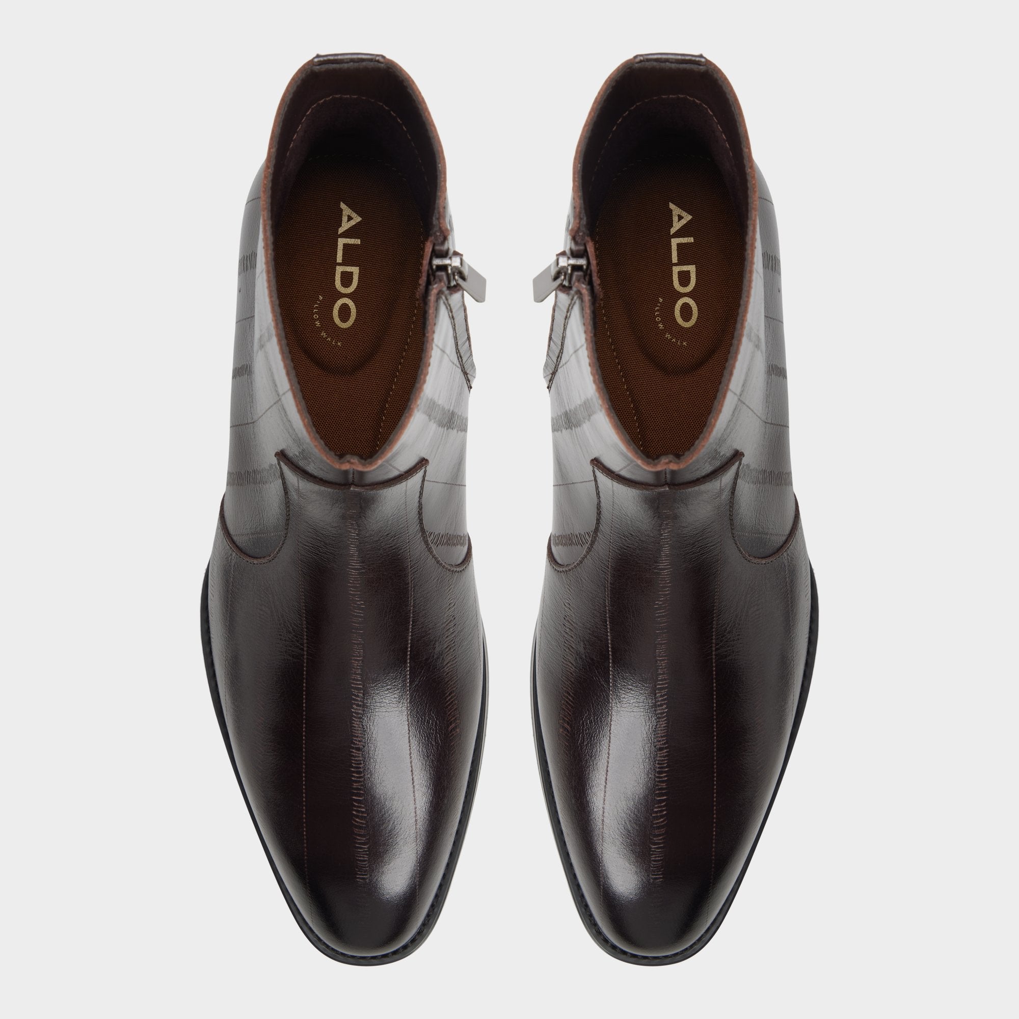 ALDO Chander bottines homme marron texture western