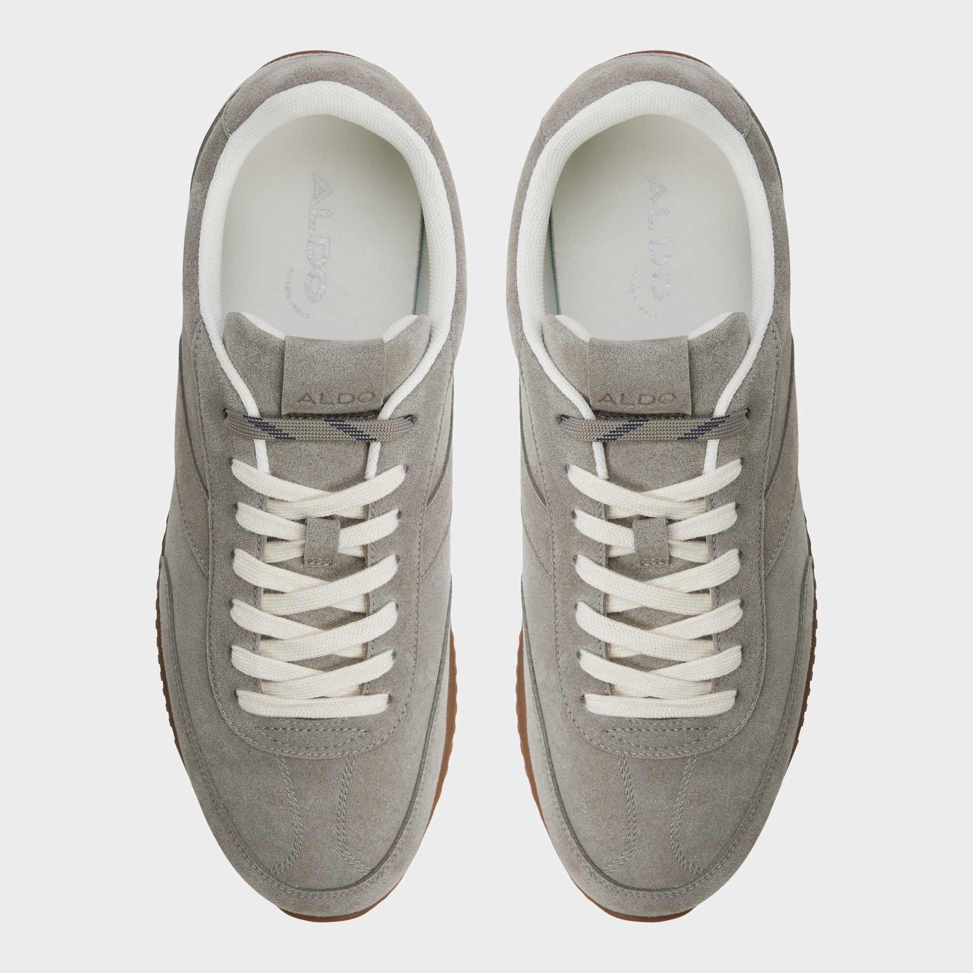 ALDO Nathaniel baskets basses suedine gris