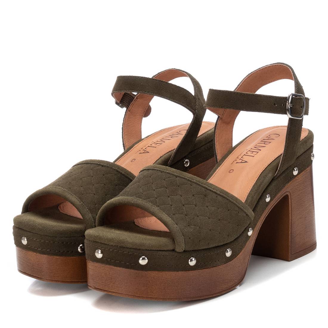 Carmela 16062301 sandale femme verte talon 10 cm