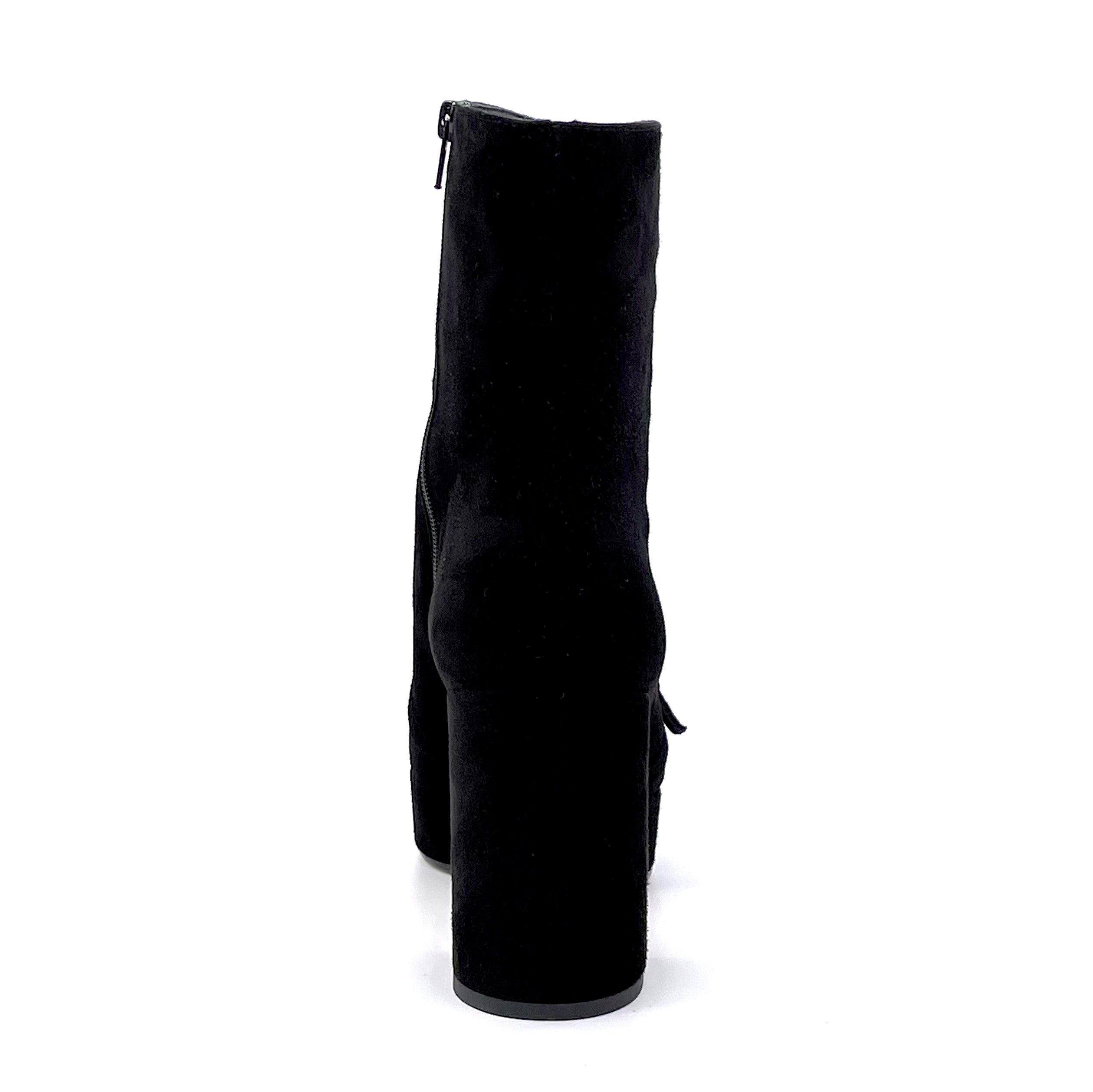 Elata 51510 bottines suède noir talon 9 cm