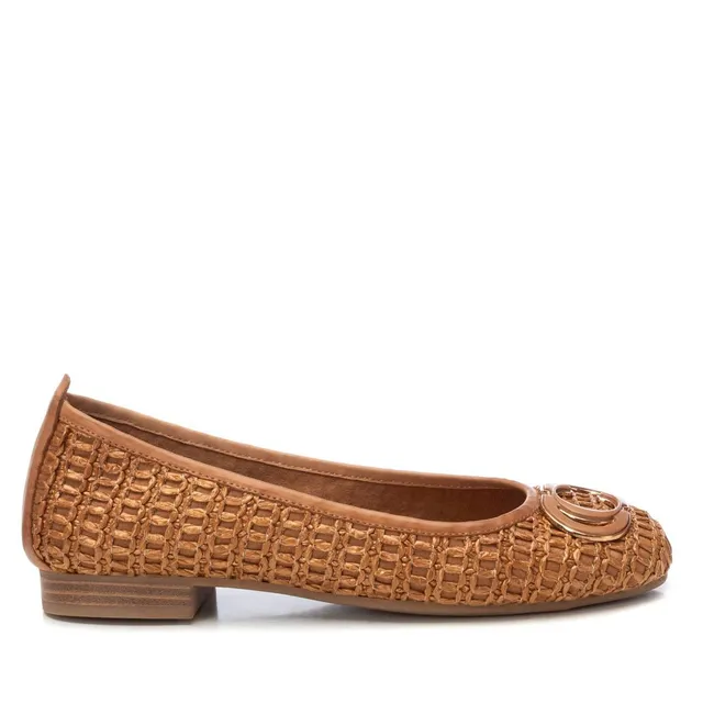 Carmela 16216805 ballerine raphia camel
