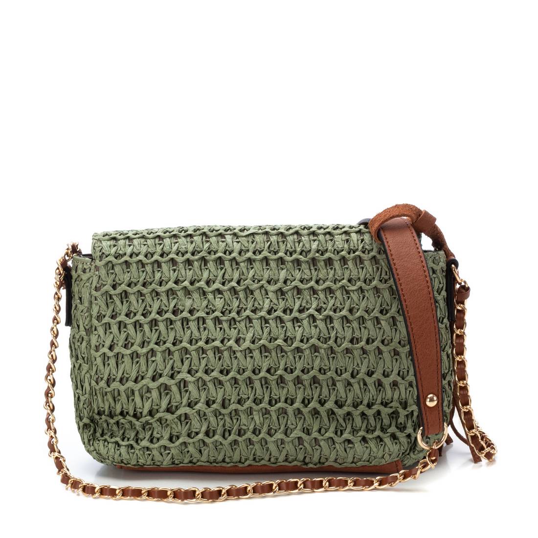 Carmela 18608803 sac bandoulière femme vert raphia
