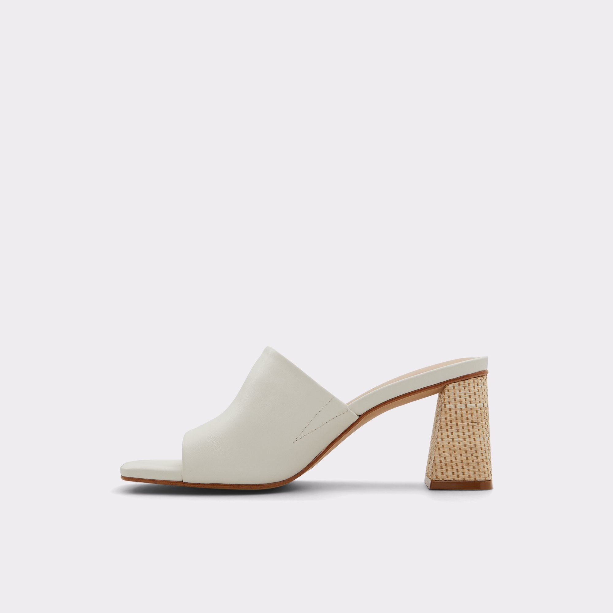 ALDO Harans mules talon femme blanc