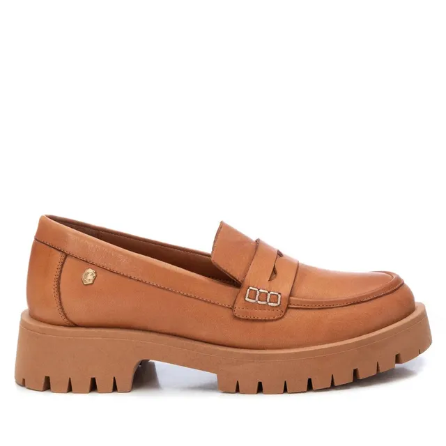 Carmela 16099102 mocassins cuir marron plat