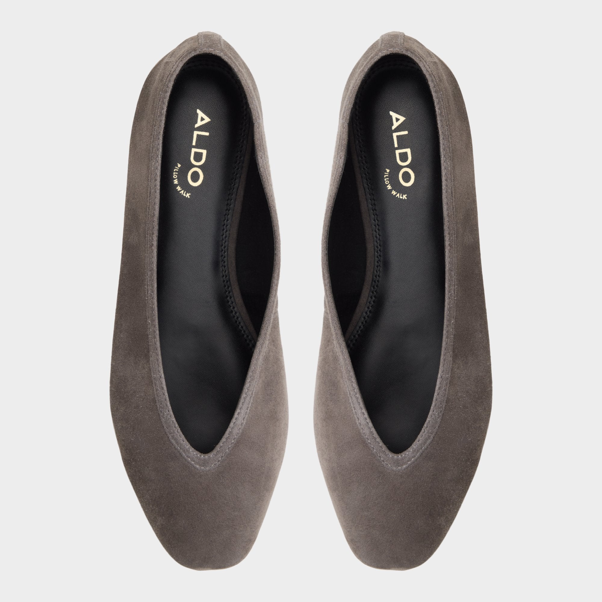 ALDO Ayrah ballerines cuir gris suède