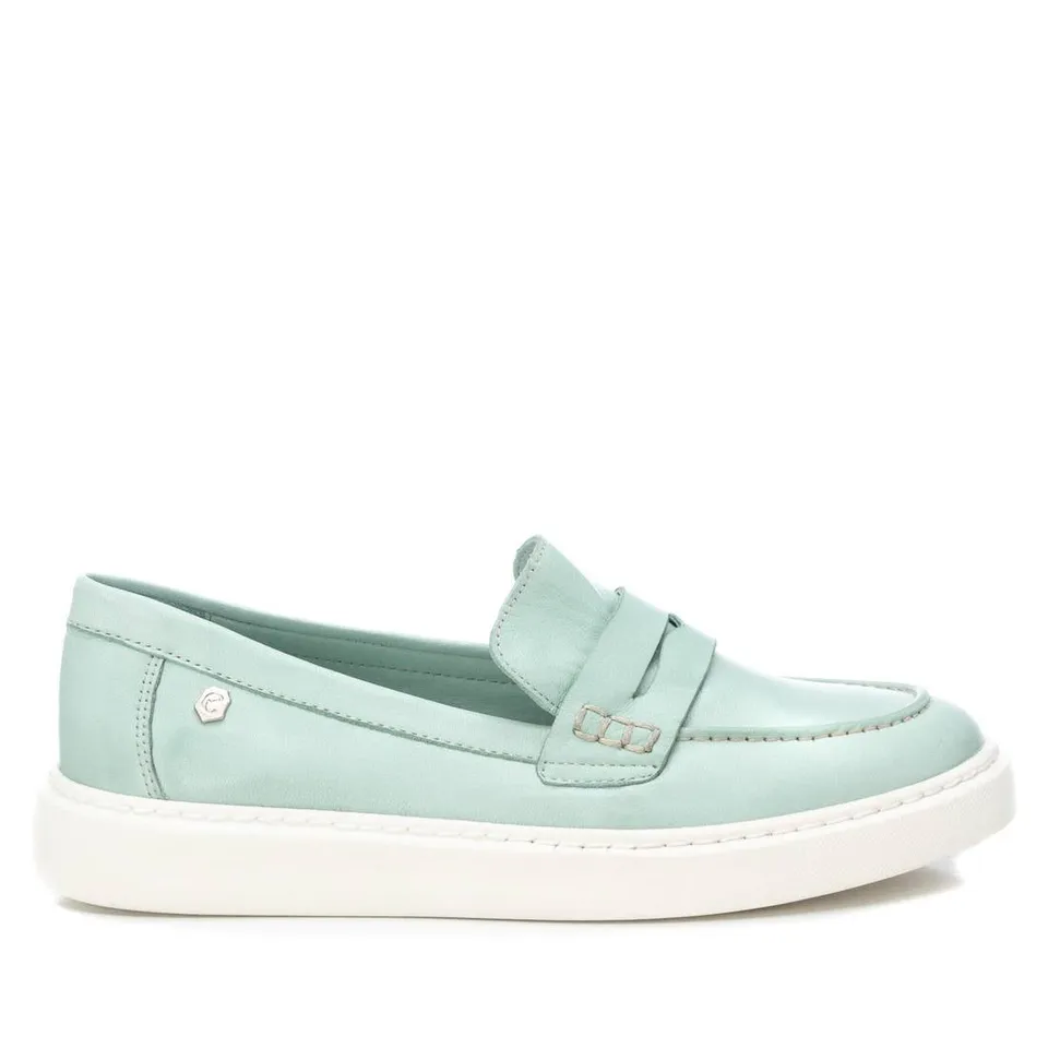 Carmela 16064006 mocassin femme vert cuir sport