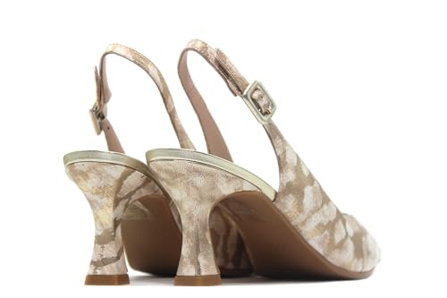 Lodi Juco escarpins champagne cuir talon 8 cm